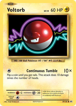 Voltorb, Evolutions #39, Pokémon TCG card