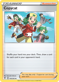 Copycat, Evolving Skies #143, Pokémon TCG card