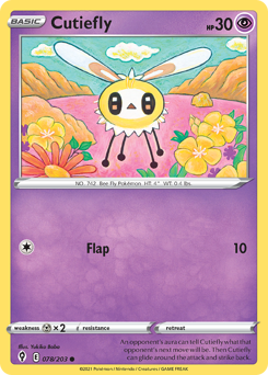 Cutiefly, Evolving Skies #78, Pokémon TCG card