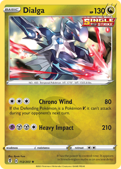 Dialga, Evolving Skies #112, Pokémon TCG card