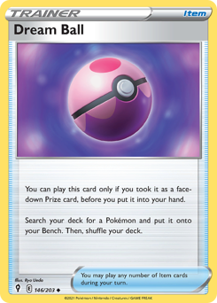 Dream Ball, Evolving Skies #146, Pokémon TCG card