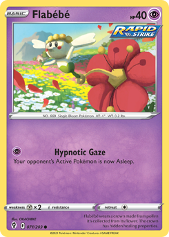 Flabébé, Evolving Skies #71, Pokémon TCG card