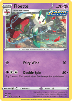 Floette, Evolving Skies #72, Pokémon TCG card