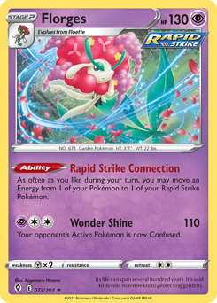 Florges, Evolving Skies #73, Pokémon TCG card