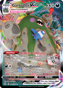 Garbodor VMAX, Evolving Skies #101, Pokémon TCG card