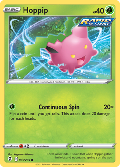 Hoppip, Evolving Skies #2, Pokémon TCG card