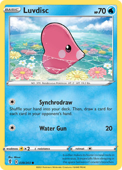 Luvdisc, Evolving Skies #39, Pokémon TCG card