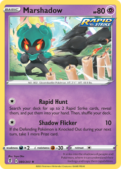 Marshadow, Evolving Skies #80, Pokémon TCG card