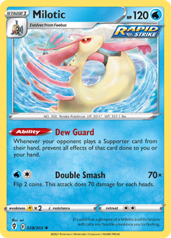 Milotic, Evolving Skies #38, Pokémon TCG card