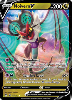 Noivern V, Evolving Skies #117, Pokémon TCG card