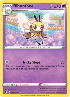 Ribombee, Evolving Skies #79, Pokémon TCG card