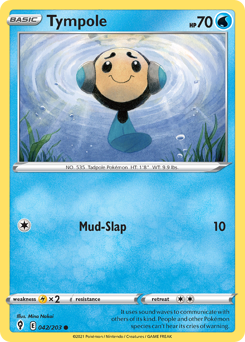 Tympole, Evolving Skies #42, Pokémon TCG card