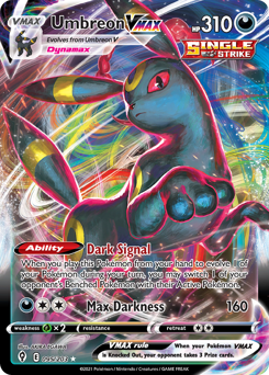 Umbreon VMAX, Evolving Skies #95, Pokémon TCG card