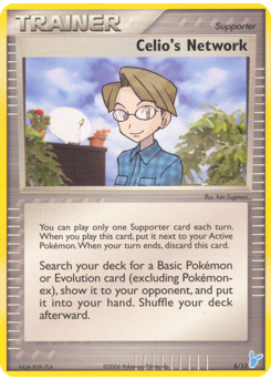 Celio's Network, EX Trainer Kit 2 Minun #8, Pokémon TCG card