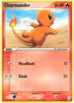 Charmander, EX Trainer Kit 2 Minun #2, Pokémon TCG card