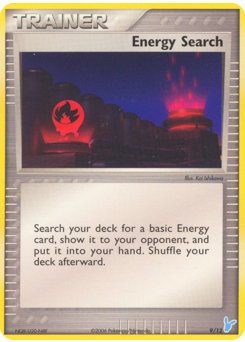 Energy Search, EX Trainer Kit 2 Minun #9, Pokémon TCG card