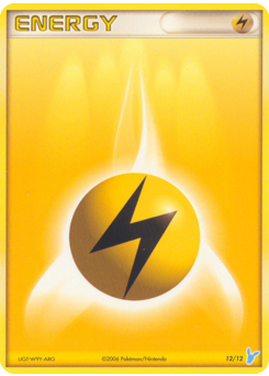 Lightning Energy, EX Trainer Kit 2 Minun #12, Pokémon TCG card