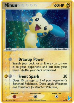 Minun, EX Trainer Kit 2 Minun #6, Pokémon TCG card