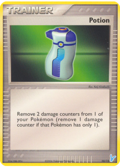 Potion, EX Trainer Kit 2 Minun #10, Pokémon TCG card