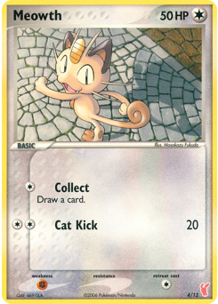 Meowth, EX Trainer Kit 2 Plusle #4, Pokémon TCG card