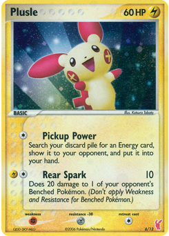 Plusle, EX Trainer Kit 2 Plusle #6, Pokémon TCG card