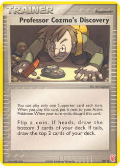 Professor Cozmo's Discovery, EX Trainer Kit 2 Plusle #10, Pokémon TCG card