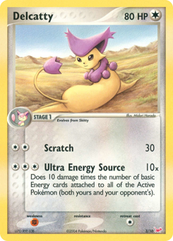Delcatty, EX Trainer Kit Latias #3, Pokémon TCG card