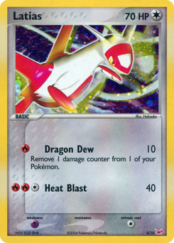 Latias, EX Trainer Kit Latias #4, Pokémon TCG card