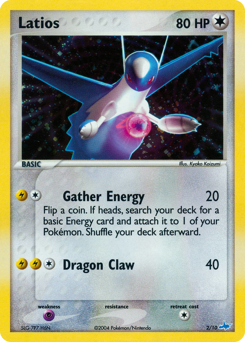 Latios, EX Trainer Kit Latios #2, Pokémon TCG card