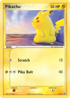 Pikachu, EX Trainer Kit Latios #6, Pokémon TCG card