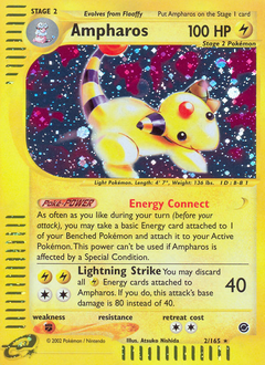 Ampharos, Expedition Base Set #2, Pokémon TCG card