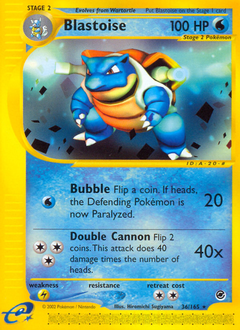 Blastoise, Expedition Base Set #36, Pokémon TCG card