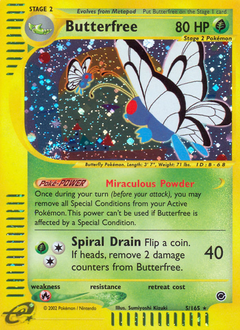 Butterfree, Expedition Base Set #5, Pokémon TCG card