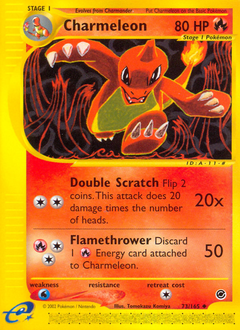 Charmeleon, Expedition Base Set #73, Pokémon TCG card