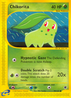Chikorita, Expedition Base Set #99, Pokémon TCG card