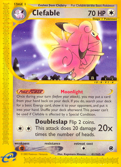 Clefable, Expedition Base Set #41, Pokémon TCG card