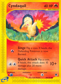 Cyndaquil, Expedition Base Set #104, Pokémon TCG card