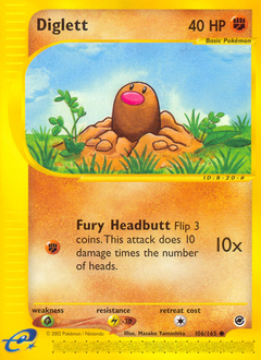 Diglett, Expedition Base Set #106, Pokémon TCG card