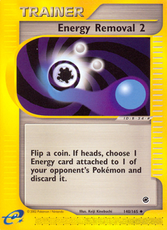 Energy Removal 2, Expedition Base Set #140, Pokémon TCG card
