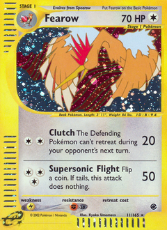 Fearow, Expedition Base Set #11, Pokémon TCG card