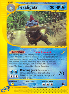 Feraligatr, Expedition Base Set #47, Pokémon TCG card