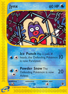 Jynx, Expedition Base Set #83, Pokémon TCG card