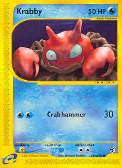 Krabby, Expedition Base Set #115, Pokémon TCG card