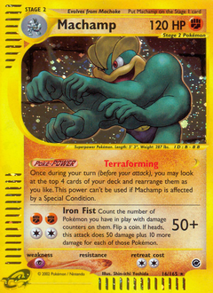 Machamp, Expedition Base Set #16, Pokémon TCG card