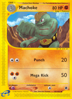 Machoke, Expedition Base Set #85, Pokémon TCG card