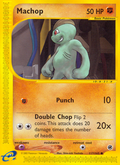 Machop, Expedition Base Set #117, Pokémon TCG card