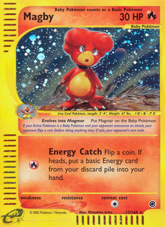 Magby, Expedition Base Set #17, Pokémon TCG card