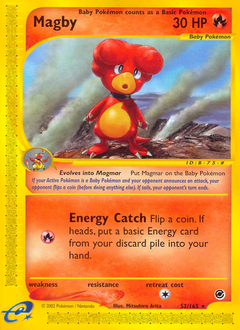 Magby, Expedition Base Set #52, Pokémon TCG card