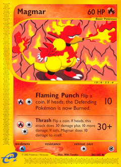 Magmar, Expedition Base Set #86, Pokémon TCG card