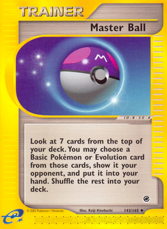 Master Ball, Expedition Base Set #143, Pokémon TCG card